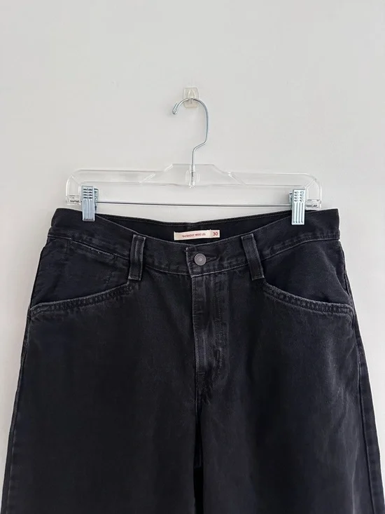 Levi's '94 Baggy Wide Leg Jeans | Washed Black | Size 30 | 100% Cotton Denim - Picture 3 of 7